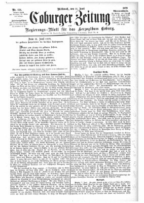 Coburger Zeitung Mittwoch 11. Juni 1879