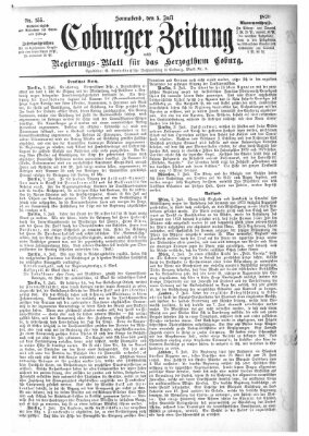 Coburger Zeitung Samstag 5. Juli 1879