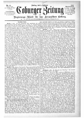 Coburger Zeitung Freitag 6. Februar 1880