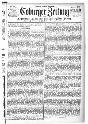 Coburger Zeitung Dienstag 28. Dezember 1880