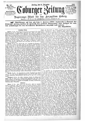 Coburger Zeitung Freitag 31. Dezember 1880