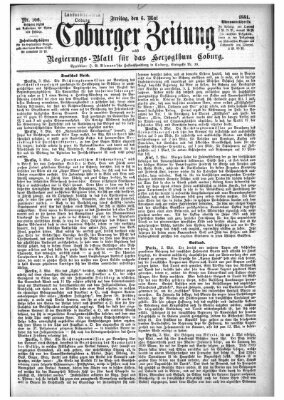 Coburger Zeitung Freitag 6. Mai 1881