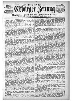 Coburger Zeitung Montag 9. Mai 1881