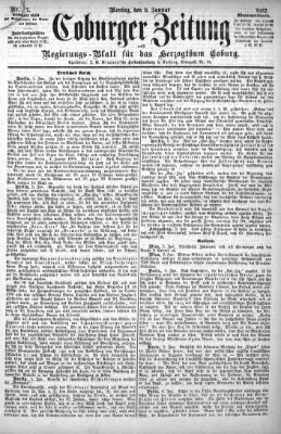 Coburger Zeitung Montag 9. Januar 1882