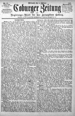 Coburger Zeitung Mittwoch 8. Februar 1882