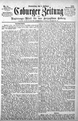 Coburger Zeitung Donnerstag 9. Februar 1882