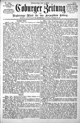 Coburger Zeitung Donnerstag 4. Mai 1882