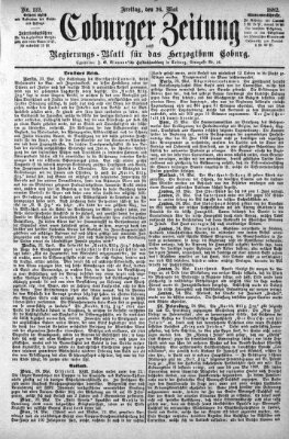 Coburger Zeitung Freitag 26. Mai 1882