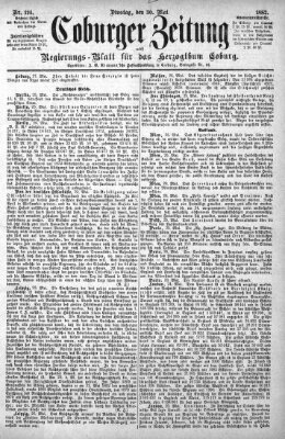 Coburger Zeitung Dienstag 30. Mai 1882