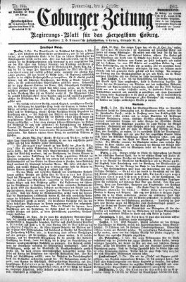 Coburger Zeitung Donnerstag 5. Oktober 1882