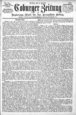 Coburger Zeitung Freitag 6. Oktober 1882