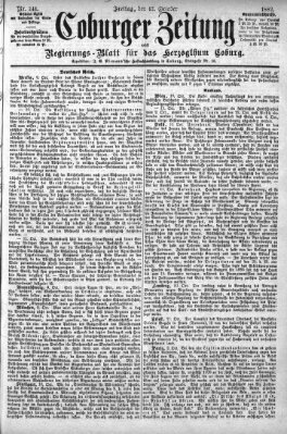 Coburger Zeitung Freitag 13. Oktober 1882