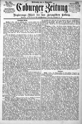 Coburger Zeitung Mittwoch 8. November 1882