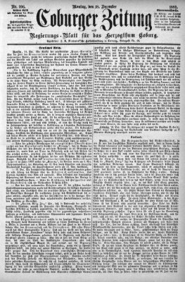 Coburger Zeitung Montag 18. Dezember 1882