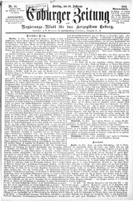 Coburger Zeitung Freitag 29. Februar 1884