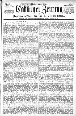 Coburger Zeitung Montag 17. März 1884