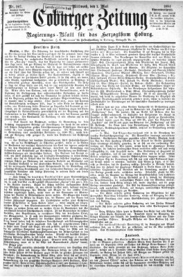 Coburger Zeitung Mittwoch 7. Mai 1884