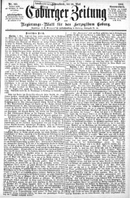 Coburger Zeitung Samstag 10. Mai 1884