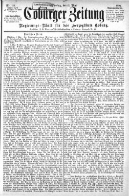 Coburger Zeitung Montag 12. Mai 1884