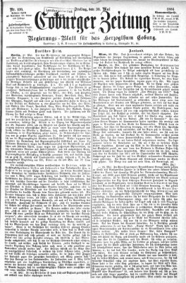 Coburger Zeitung Freitag 30. Mai 1884