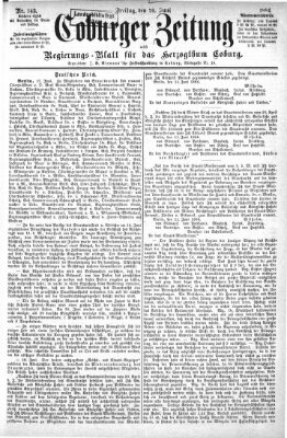 Coburger Zeitung Freitag 20. Juni 1884