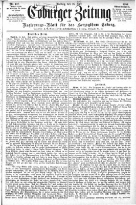 Coburger Zeitung Freitag 18. Juli 1884