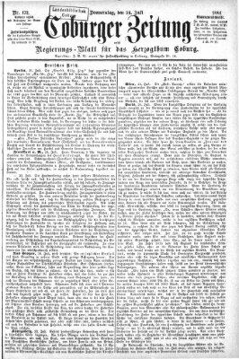 Coburger Zeitung Donnerstag 24. Juli 1884