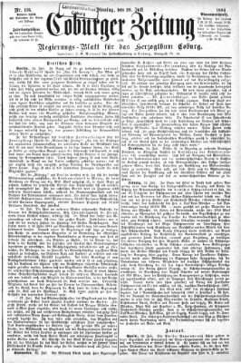 Coburger Zeitung Dienstag 29. Juli 1884