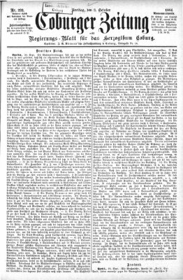 Coburger Zeitung Freitag 3. Oktober 1884