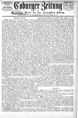 Coburger Zeitung Donnerstag 30. Oktober 1884