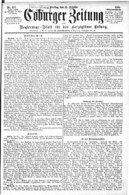 Coburger Zeitung Freitag 31. Oktober 1884