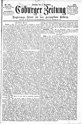 Coburger Zeitung Freitag 7. November 1884