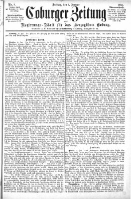 Coburger Zeitung Freitag 9. Januar 1885