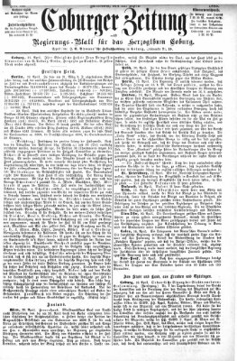 Coburger Zeitung Mittwoch 22. April 1885