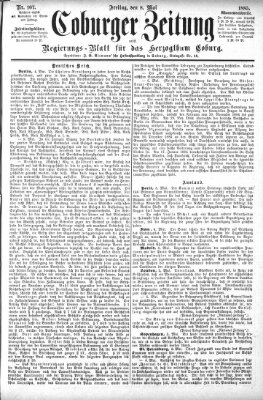 Coburger Zeitung Freitag 8. Mai 1885