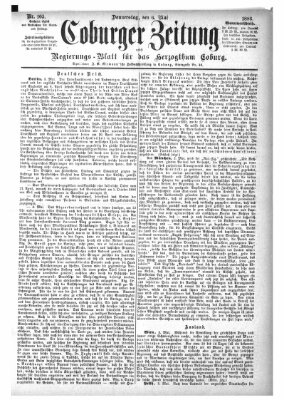 Coburger Zeitung Donnerstag 6. Mai 1886