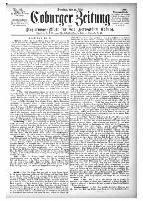 Coburger Zeitung Dienstag 11. Mai 1886