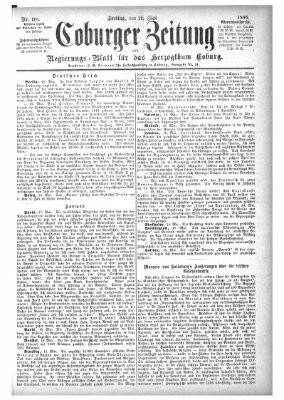 Coburger Zeitung Freitag 21. Mai 1886