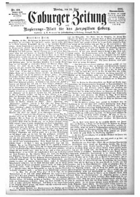Coburger Zeitung Monday 24. May 1886