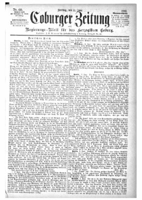 Coburger Zeitung Freitag 11. Juni 1886