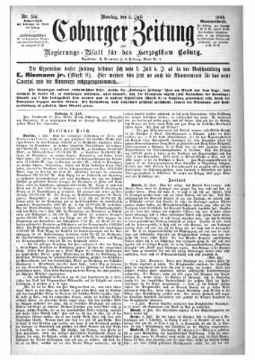 Coburger Zeitung Montag 5. Juli 1886