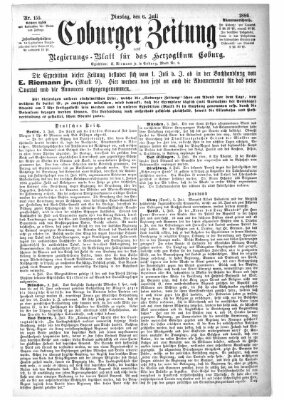 Coburger Zeitung Dienstag 6. Juli 1886