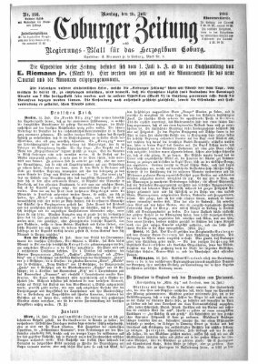 Coburger Zeitung Montag 19. Juli 1886