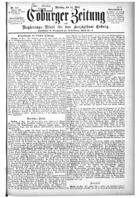 Coburger Zeitung Montag 23. Mai 1887