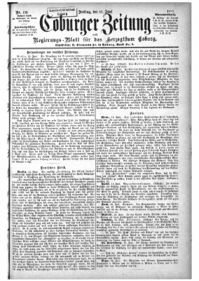 Coburger Zeitung Freitag 17. Juni 1887