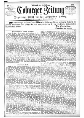 Coburger Zeitung Mittwoch 29. Februar 1888