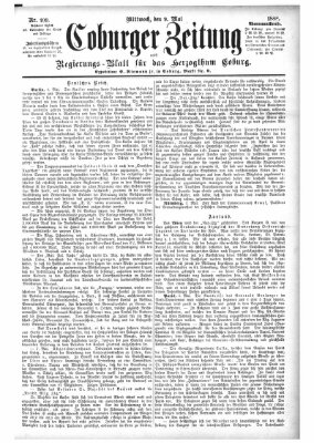 Coburger Zeitung Mittwoch 9. Mai 1888