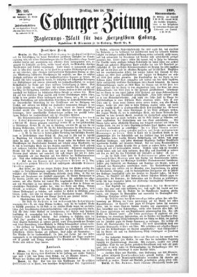 Coburger Zeitung Freitag 18. Mai 1888