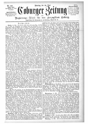 Coburger Zeitung Montag 28. Mai 1888