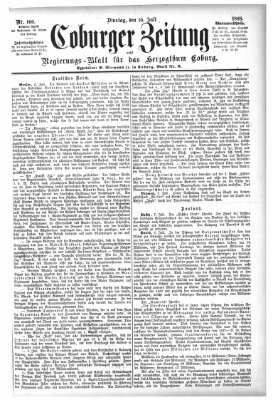 Coburger Zeitung Dienstag 10. Juli 1888